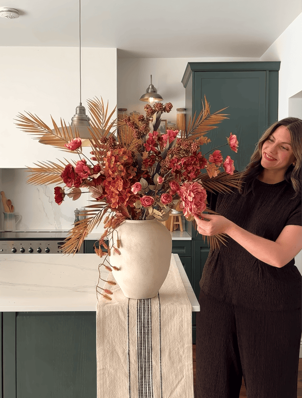 setcollectives Arrangement - Palm Leaf & Cone Hydrangea