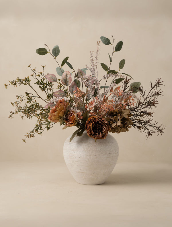 setcollectives Arrangement - Orange Peony & Autumn Spray