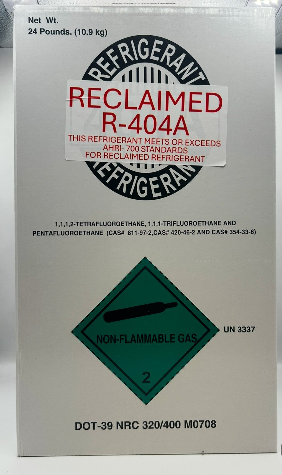 R-404A 24 LBS Refrigerant (Reclaimed)
