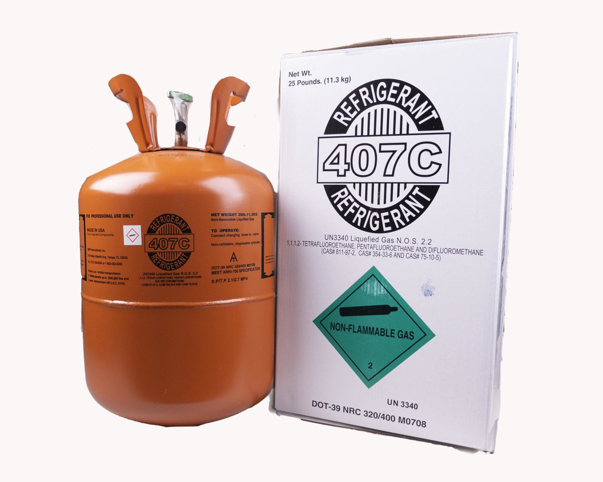 R-407C Refrigerant 25 lb. cylinder
